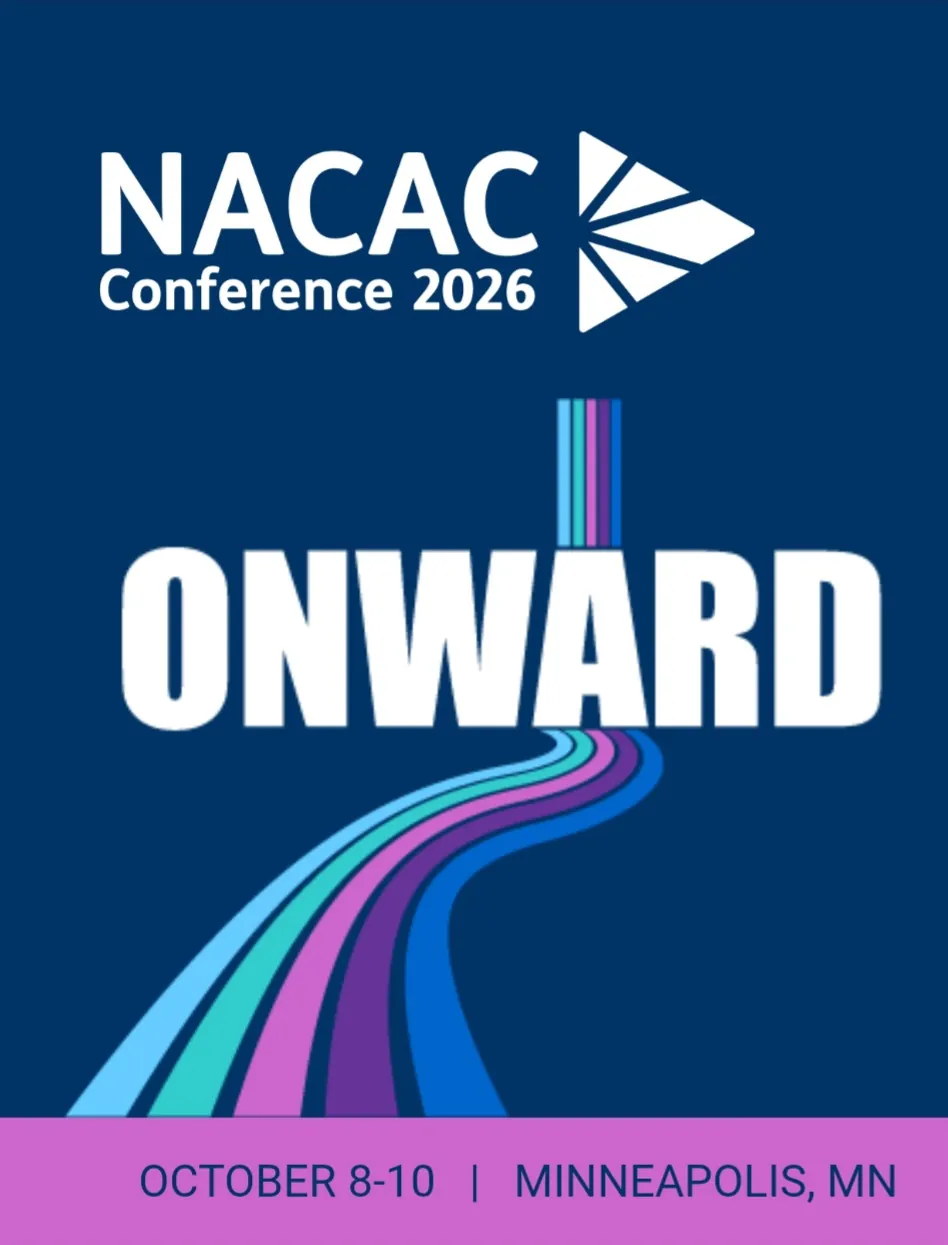 NACAC Conference 2026 행사 안내 이미지 — ONWARD, 2026년 10월 8–10일 미니애폴리스
